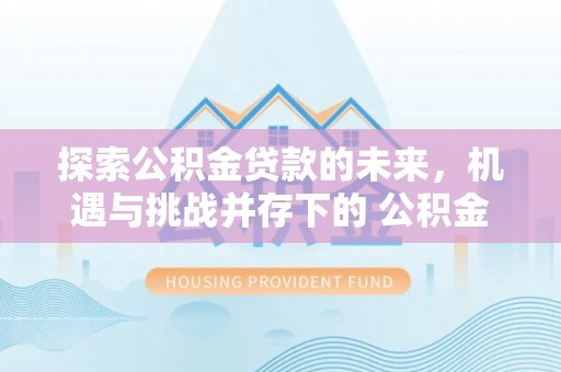 北塔探索公积金贷款的未来，机遇与挑战并存下的 公积金贷款风险防控