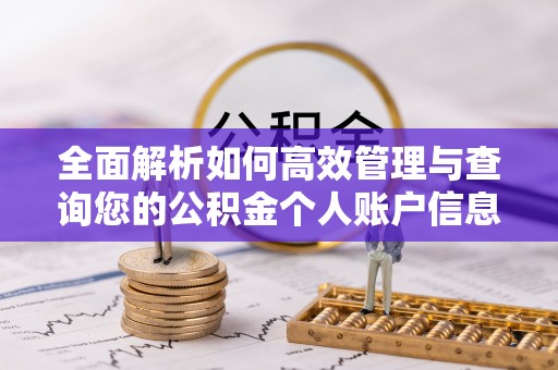 北塔全面解析如何高效管理与查询您的公积金个人账户信息
