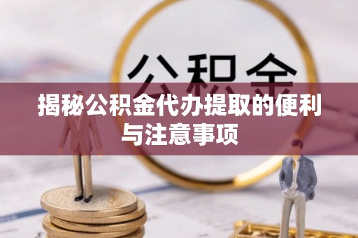 北塔揭秘公积金代办提取的便利与注意事项