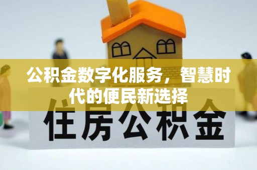 北塔公积金数字化服务，智慧时代的便民新选择