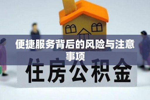 北塔便捷服务背后的风险与注意事项